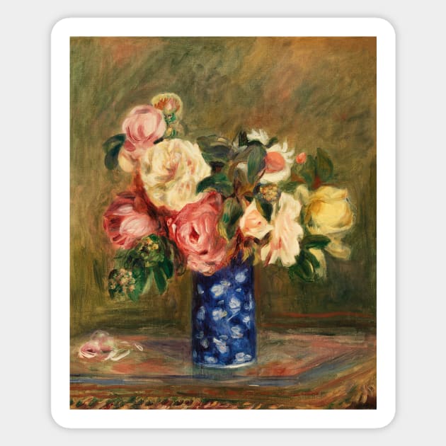 Bouquet of Roses by Renoir Sticker by MurellosArt